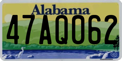 AL license plate 47AQ062
