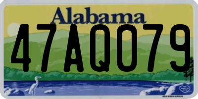 AL license plate 47AQ079