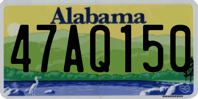 AL license plate 47AQ150