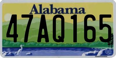 AL license plate 47AQ165
