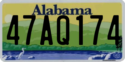 AL license plate 47AQ174