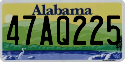 AL license plate 47AQ225