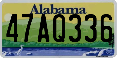 AL license plate 47AQ336
