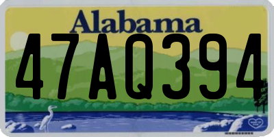 AL license plate 47AQ394
