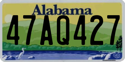 AL license plate 47AQ427