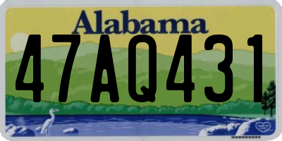 AL license plate 47AQ431