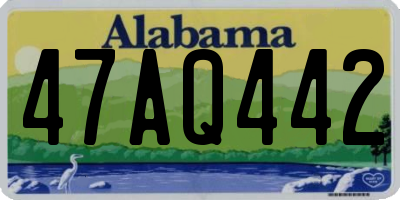 AL license plate 47AQ442
