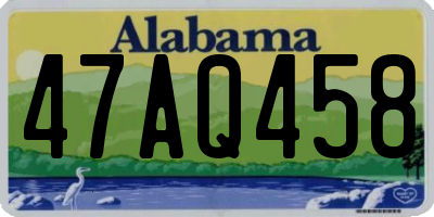 AL license plate 47AQ458