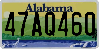 AL license plate 47AQ460