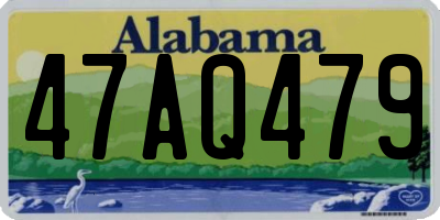 AL license plate 47AQ479