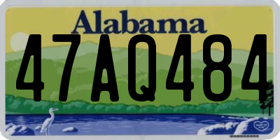 AL license plate 47AQ484