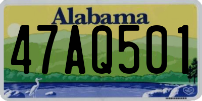 AL license plate 47AQ501
