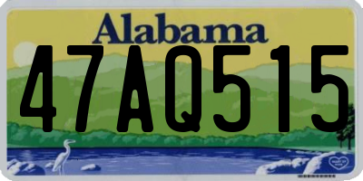 AL license plate 47AQ515