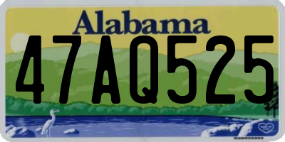 AL license plate 47AQ525