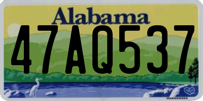 AL license plate 47AQ537
