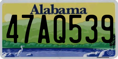 AL license plate 47AQ539