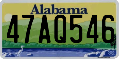 AL license plate 47AQ546