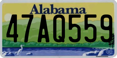 AL license plate 47AQ559