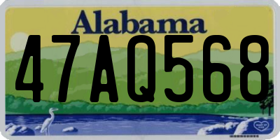 AL license plate 47AQ568