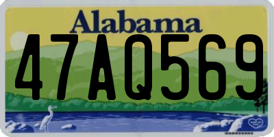 AL license plate 47AQ569