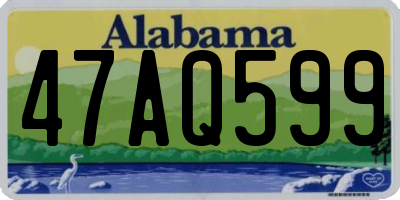 AL license plate 47AQ599