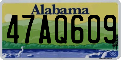AL license plate 47AQ609