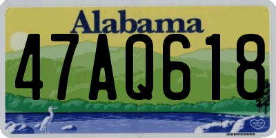 AL license plate 47AQ618