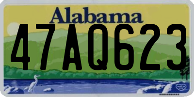 AL license plate 47AQ623