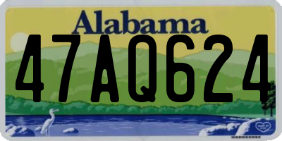 AL license plate 47AQ624