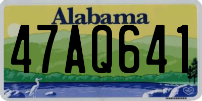 AL license plate 47AQ641