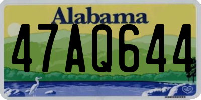AL license plate 47AQ644