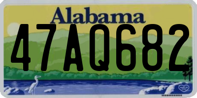 AL license plate 47AQ682