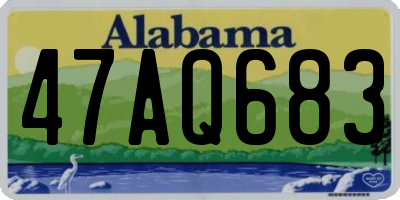 AL license plate 47AQ683