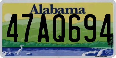 AL license plate 47AQ694
