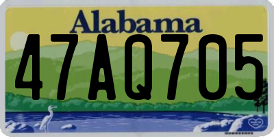 AL license plate 47AQ705
