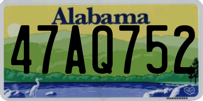 AL license plate 47AQ752