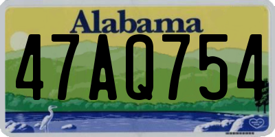 AL license plate 47AQ754