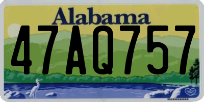 AL license plate 47AQ757