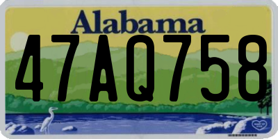 AL license plate 47AQ758