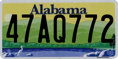 AL license plate 47AQ772