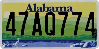 AL license plate 47AQ774