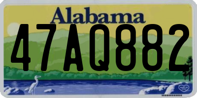 AL license plate 47AQ882