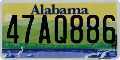 AL license plate 47AQ886