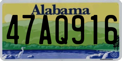 AL license plate 47AQ916