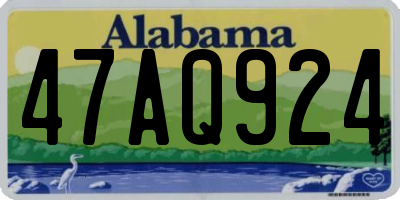 AL license plate 47AQ924