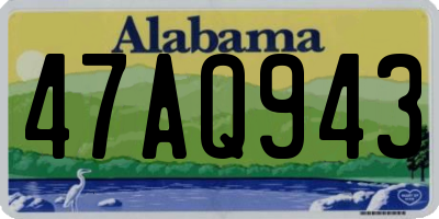 AL license plate 47AQ943