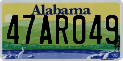 AL license plate 47AR049
