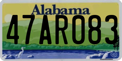 AL license plate 47AR083