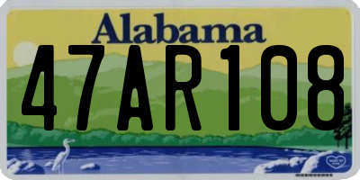 AL license plate 47AR108