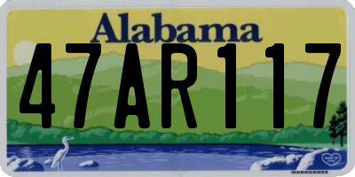 AL license plate 47AR117